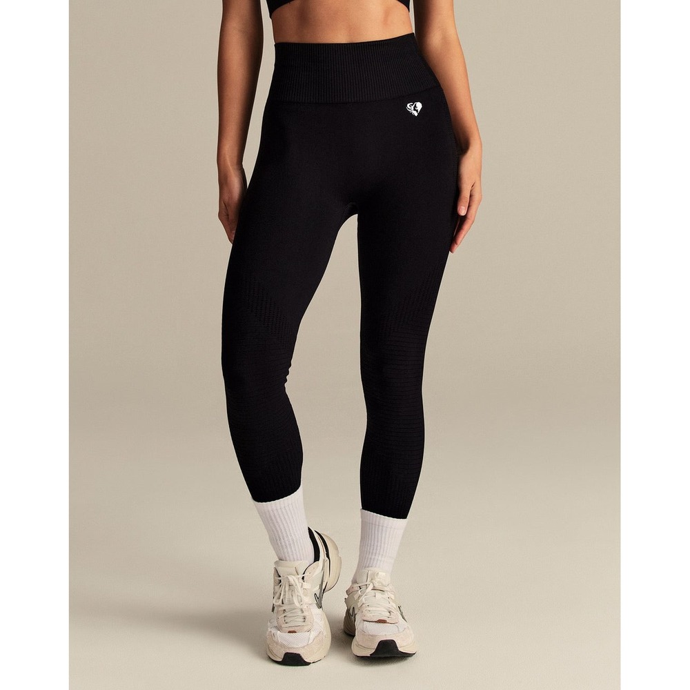 NEW Womens Best Power Seamless Regular Length Leggings Black High Waist M
